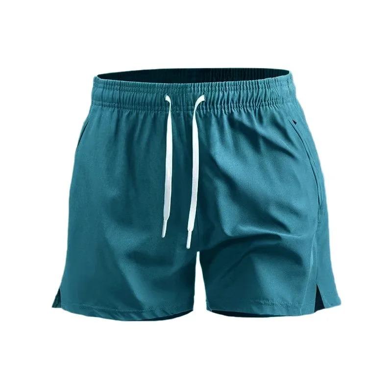 

Мужские быстросохнущие летние шорты ледяной шелк шорты для бега спортивные штаны баскетбольные штаны повседневные однотонные шорты на резинке XXXXL синий