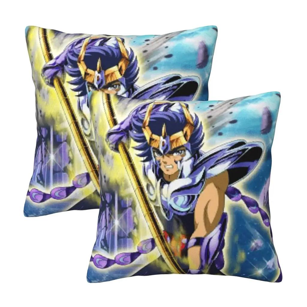Anime Knights Of The Zodiac Phoenix Ikki 2 Pcs Square Pillowcase Pillow Cover Cushion Decor Comfort Throw Pillow For Home Sofa