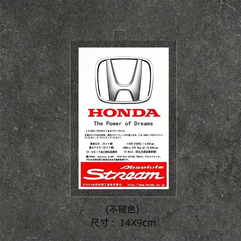 Car Static Cling sticker Decal Decoration Sticker for Mugen Power Honda Civic Accord CRV Hrv Jazz Odyssey Car styling accessory