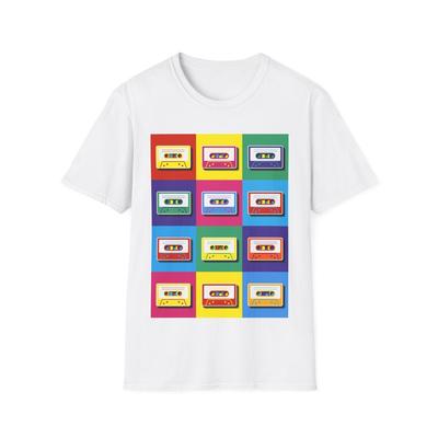 Pop-Art Cassette Tape T-Shirt, 90s Music Tee, Retro Music Top