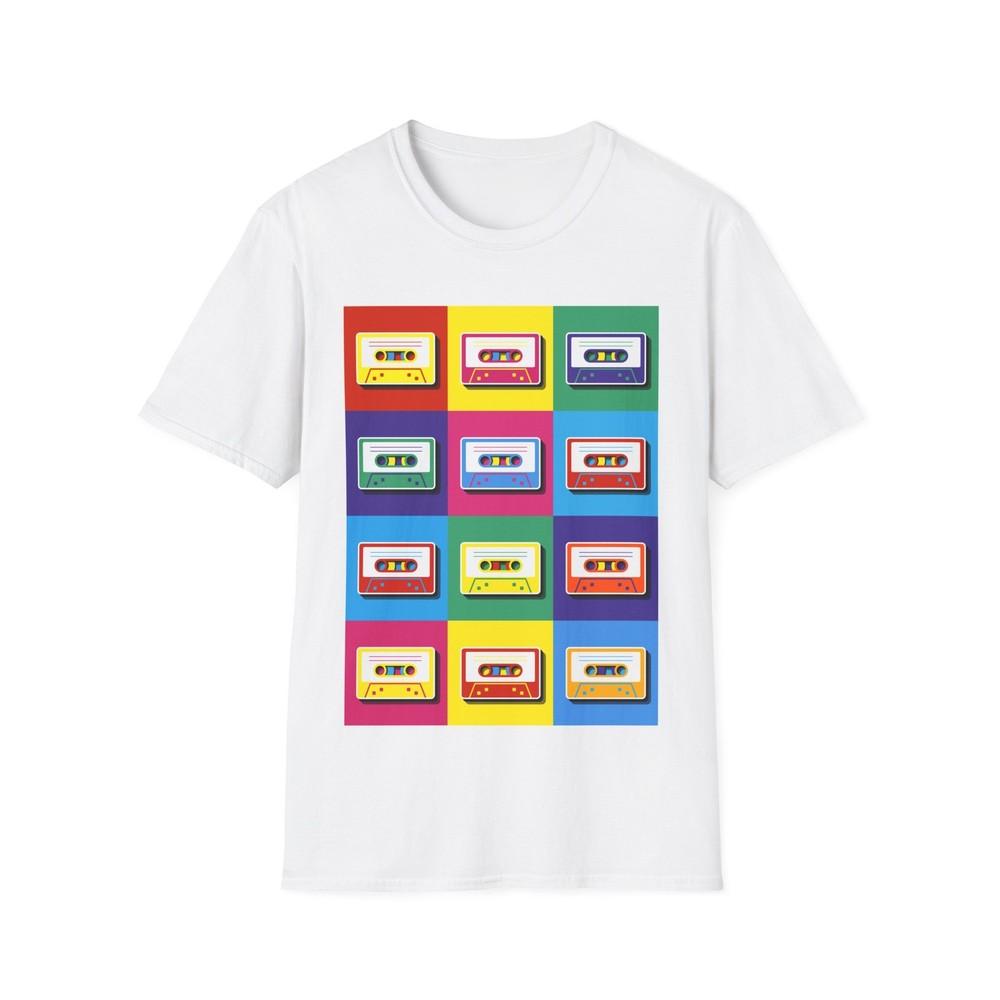 Pop-Art Cassette Tape T-Shirt, 90s Music Tee, Retro Music Top