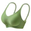 Green Seamless Wireless Bra Soft Support Adjustable Strap Lingerie