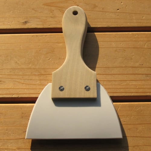 Shimotori Manufacturing Silicone Triangular Rubber Spatula, Large, Made in Japan, B-003