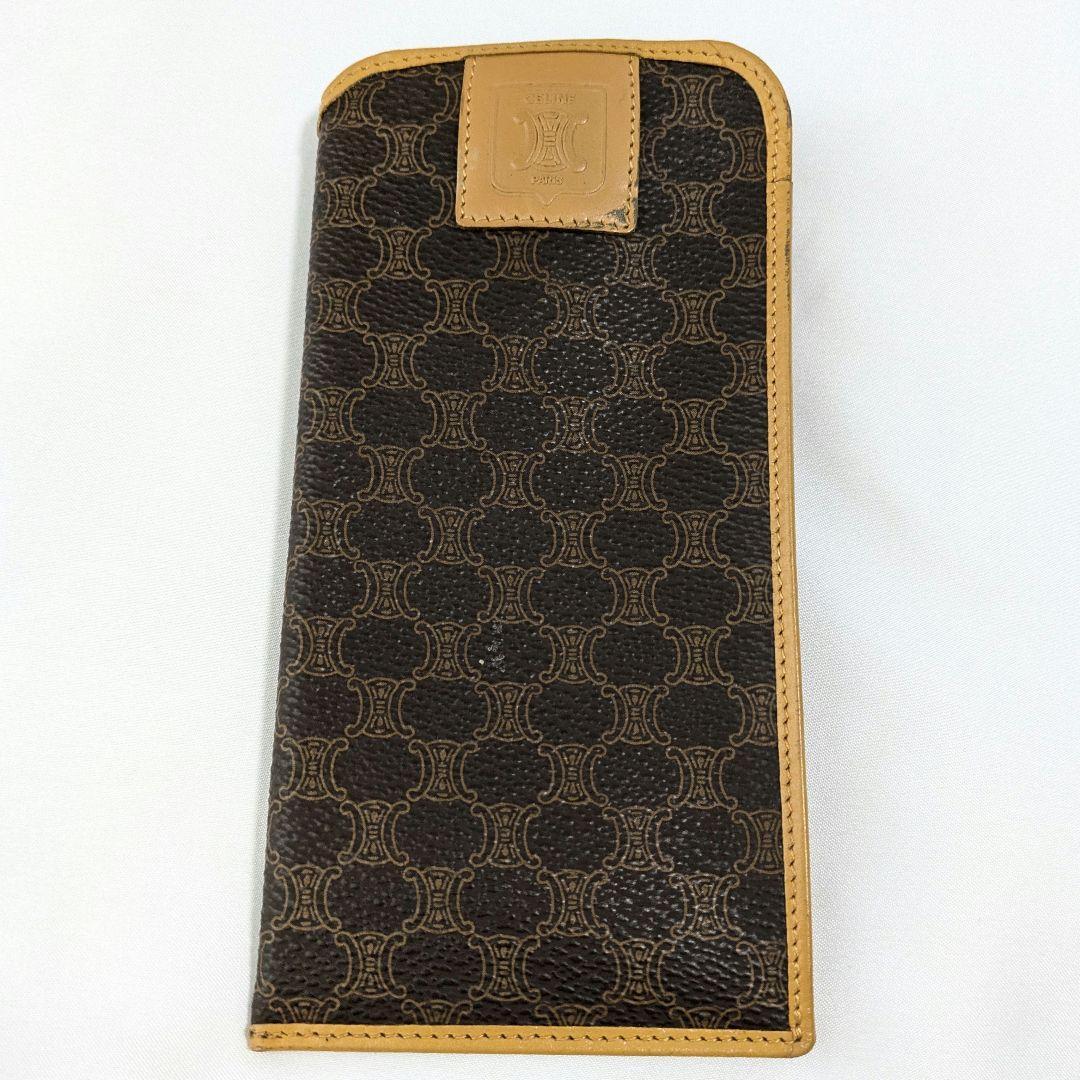 Used CELINE Glasses case Sunglasses case Macadam pattern