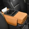 Elbow Support Car Arm Rest Cushion with Cup Holder Tissue Box Armrest Heightening Pad Comfortable Non-slip