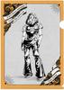 Jodio Joestar Klarsichtmappe Originalillustration von Hirohiko Araki Bizarre Adventure Teil 9 The JOJOLands JoJo Welt Limitierte Edition Offizielles Merchandise - -