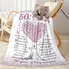 50 Years Of Love And Laughter flannel,Lightweight,Flannel Blanket,Comfortable Blanket, Sofa Blanket, Gift blankets,Holiday Gift Blanket Blankets
