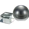 Crystal Ball Ornament with Wooden and Glass Base - Multiple Sizes Available