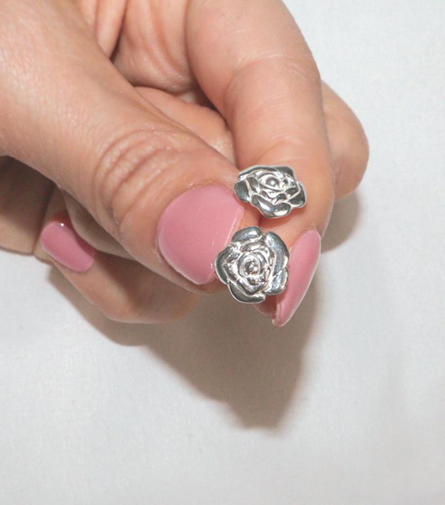 Loasi Lovely Rose. Rose Stud Earrings