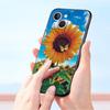 flower 12 Luxury Phone Case For iPhone 13 15 14 12 Mini 11 Pro MAX XR X SE XS 7 8 Plus Silicone Black Protection Cover