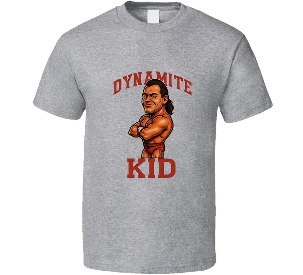 Ретро футболка с карикатурой на рестлера Dynamite Kid, унисекс XXXXL