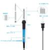Manelord Soldering Iron Set, Temperature Adjustable (200-450℃), 14-in-1, 60W/110V, PSE Certified, Safe for Electronic Work