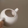 100ml Cherish White Matte Glazed Teapot Luxury Tea Infuser Pot Tea Maker Kettle With Ball Hole Dahongpao Drinkware Gift Supplies