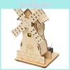 Maison à vent électrique personnalisable en bois à monter soi-même, jouet éducatif STEM pour les élèves