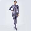 Sexy Women'S Jumpsuit High Elastic Satin Shiny Shaperwear Bodysuit Woman Clothing Nightclub Dance Wear Elegant Party Tights
