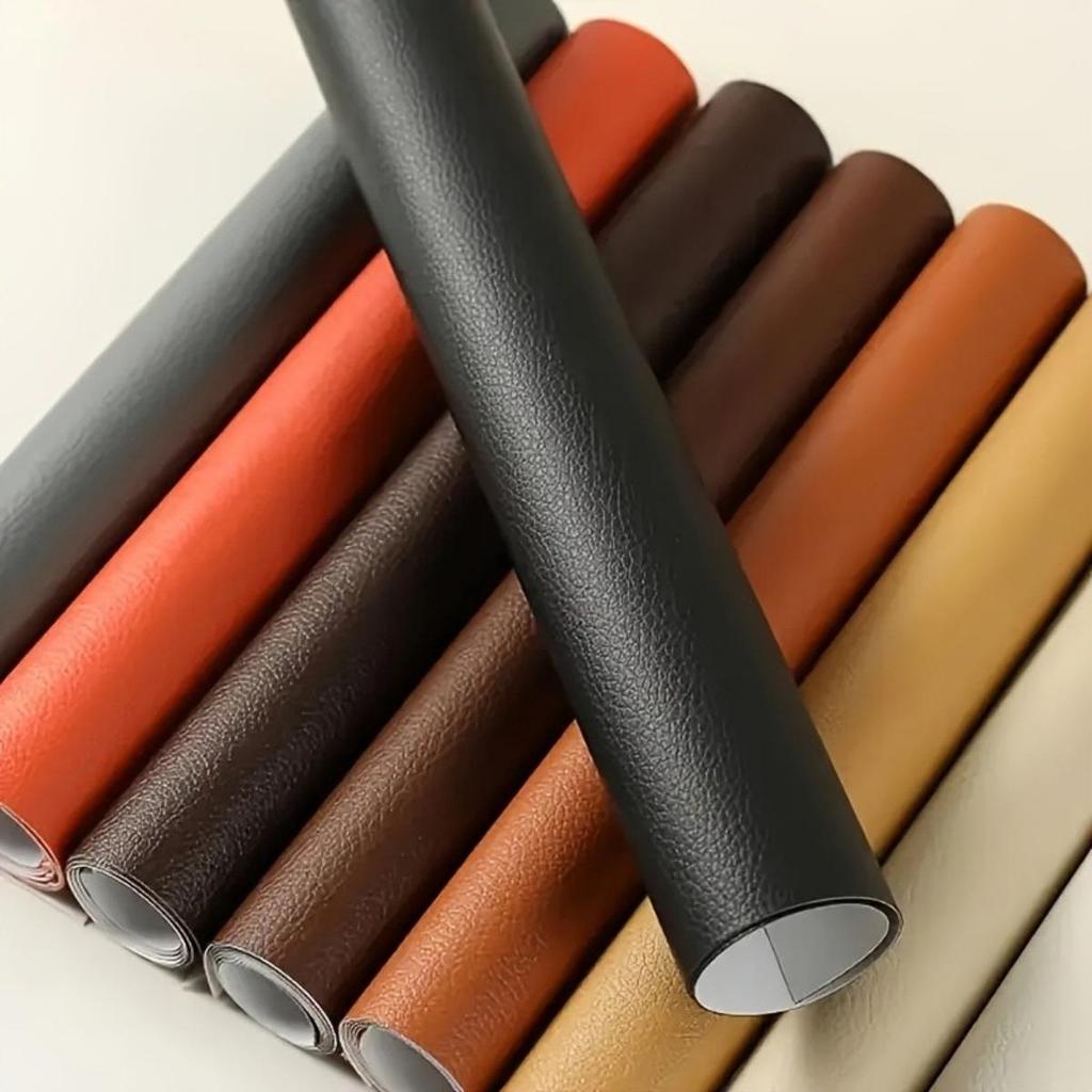 Large Self-Adhesive Faux Leather Repair Patch for Sofas, Car Seats, and More