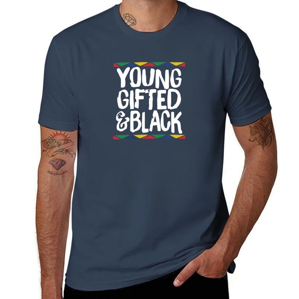 Young Gifted and Black TShirt Daily Work Short Sleeve Top