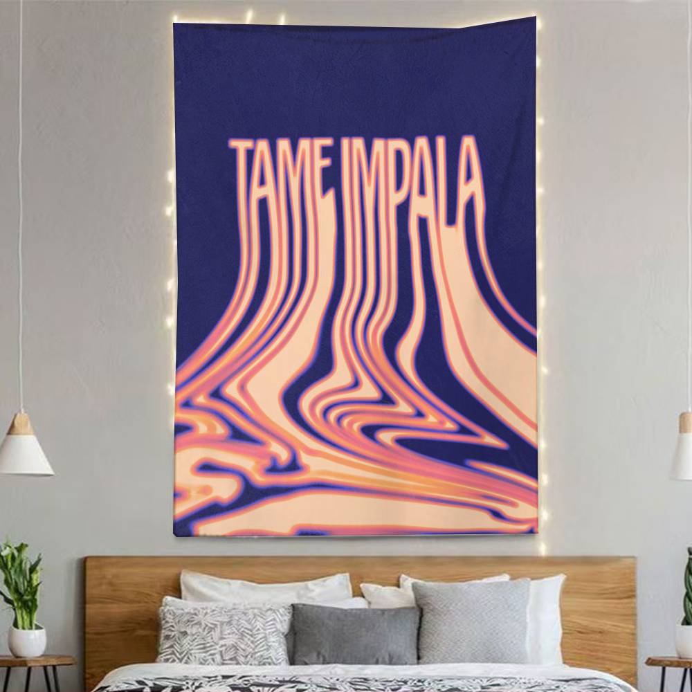 Tame Iimpala Band Flags Wall Hanging Background Art Banner For Bedroom Home Outdoor Decor