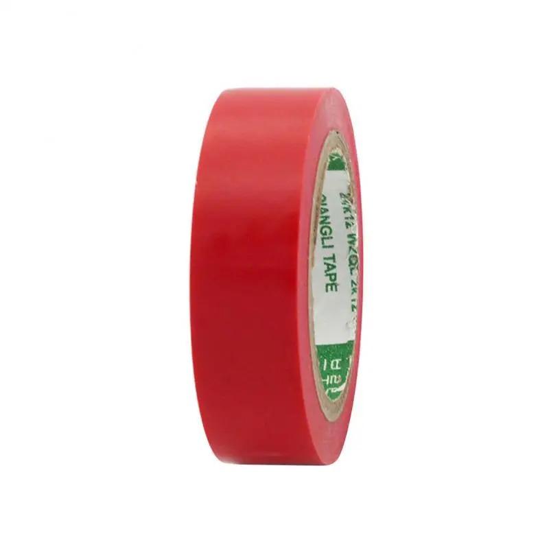 Color Insulating Electrical Tape PVC Wear-resistant Flame Retardant Lead-free Waterproof Eletrician Black Red Blue GreenPinstriping Tape 3