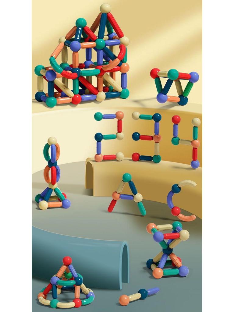 Magnetic Building Blocks: Toddler Educational Toys for Boys & Girls, Ages 3-6