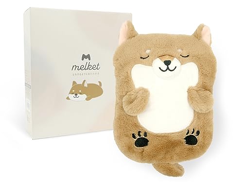 

melket Animal Hot Water Bottle, Rechargeable, Electric, Heat Storage, Shiba Inu (Shiba Inu), PSE Certified, Overheat Prevention, Cute, Gift, Winter He