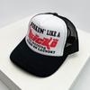 American Style Cruise Printed Anime New Letter Mesh Trucker Caps Sunshade Breathable Baseball Hats Men Women Versatile Fashion