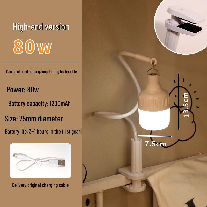 Clip-On Bunk Bed Night Light - Hanging Lamp for Bedside & Curtains