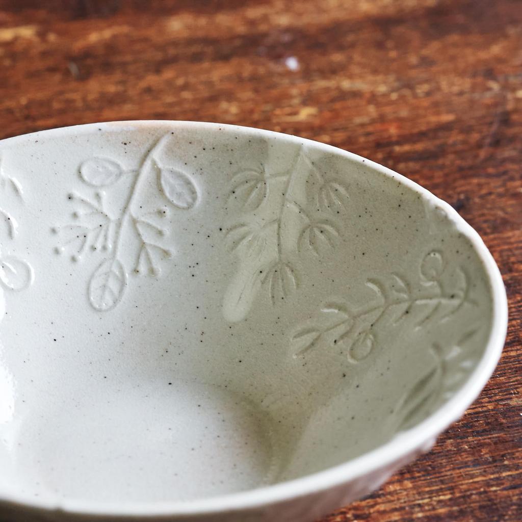 Aito Seisakusho Salad Microwave and Dishwasher Seto Made In Product Number 111232 "Ha Gohonte" Bowl, Safe, White, Approx. 14cm, Ware, Japan,