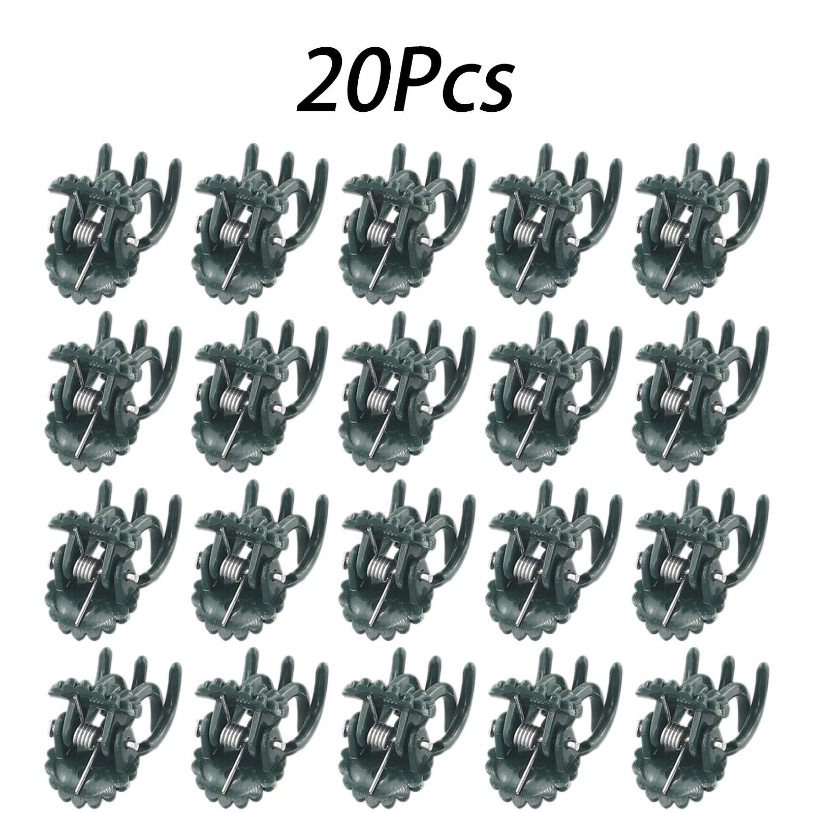 

20 шт. зажимов для орхидей для внутреннего и наружного использования, зеленый ПП зелёный