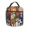 Inazumas Elevens Insulated Lunch Bag Leakproof Anime Manga Meal Container Thermal Bag Lunch Box Tote Office Outdoor Men Women