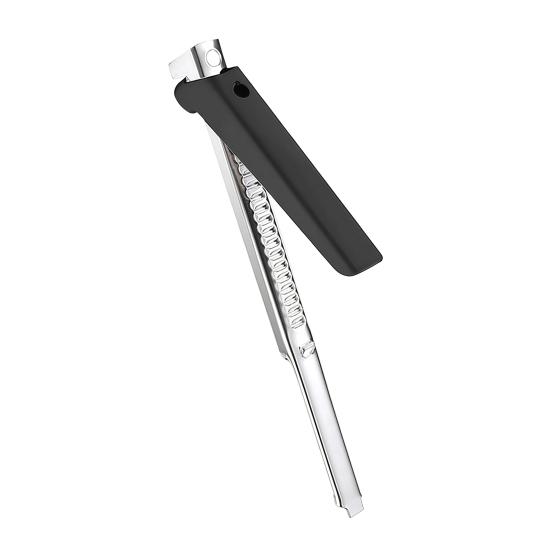 

1/2 шт. Відкривачка для пляшок Нержавіюча сталь Регульована ручка Нековзна ручка Легке відкривання Банки Консервні банки Кухонний інструмент для літніх людей 1pc чорний