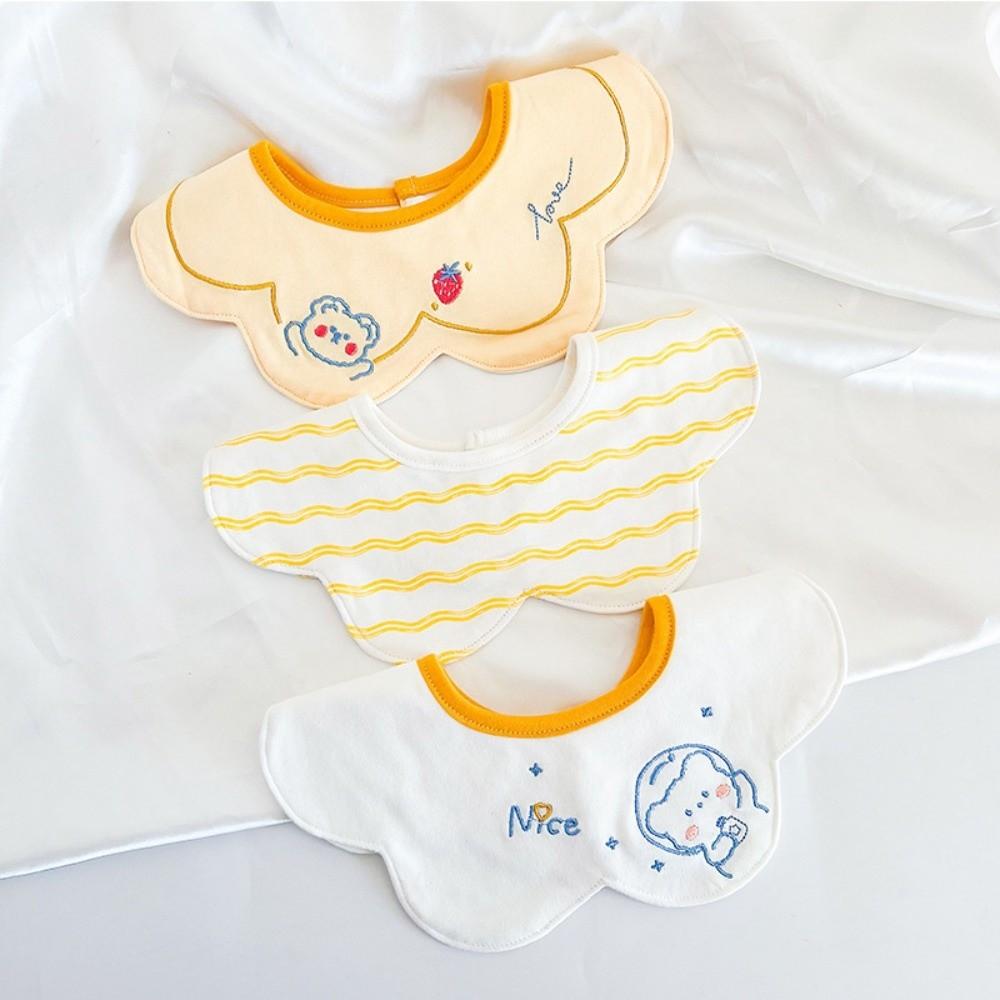 3pcs Set Breathable Drool Bibs Absorbent Bibs for Baby Girl Boy Baby Bib  Infant Daily Wear