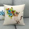 Simple Animal Pattern Collection Digital printing short plush pillow covers for car sofa office cushion cover home goods