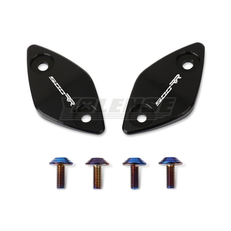 Fit For ZXJC 500RR ZX 500RR Motorcycle Mirror Seat Cover CNC Rearview Mirrors Seat Driven Mirror Base Brackets