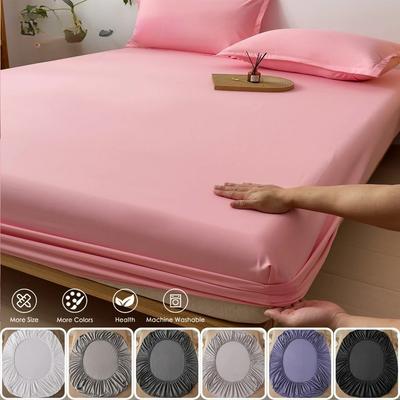 Fitted Sheet with Elastic Bands Non Slip Adjustable Mattress Covers for Single Double King Queen Bed
