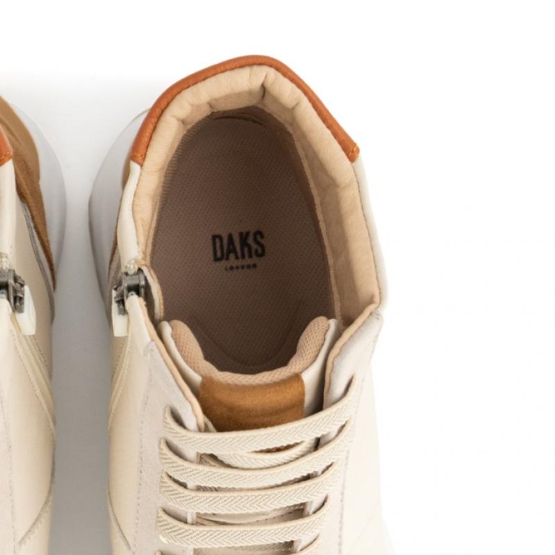 Daks Women High Top Non Slip Sneakers Dlb507ga35  Ivory 