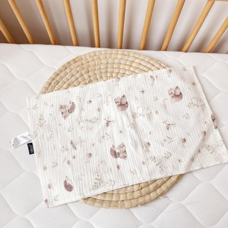 Rectangle Pillow Slip Baby Infant Pillow Slip Replacement Washable Breathable Pillow Cushion Breathable Pillow Case