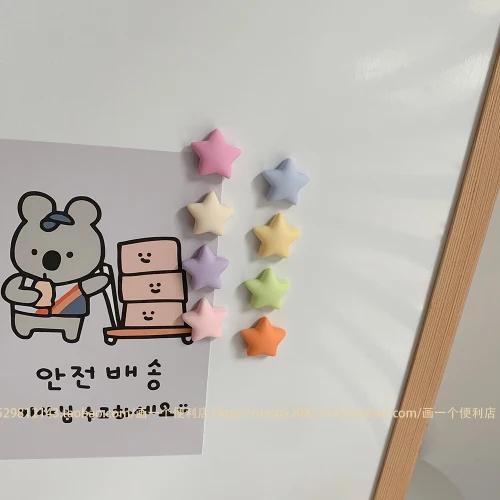 

10 шт. Макарун Матовый Круглый Квадратный Магниты на Холодильник Сильные Звезды Любовь Магнитный Позиционный Фиксированный