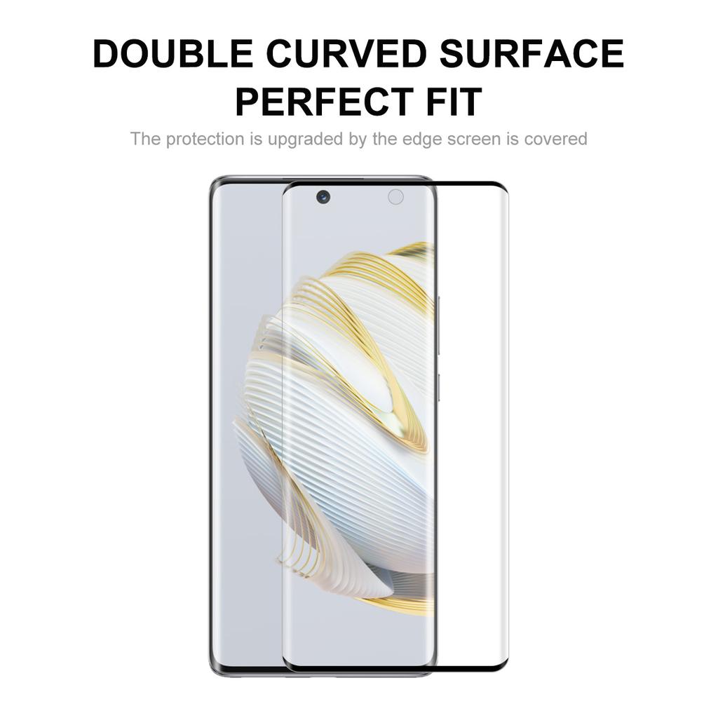 ENKAY HAT PRINCE 2Pcs/Set for Huawei nova 10 4G 3D Curved Tempered Glass Screen Protector Support Fingerprint Unlock