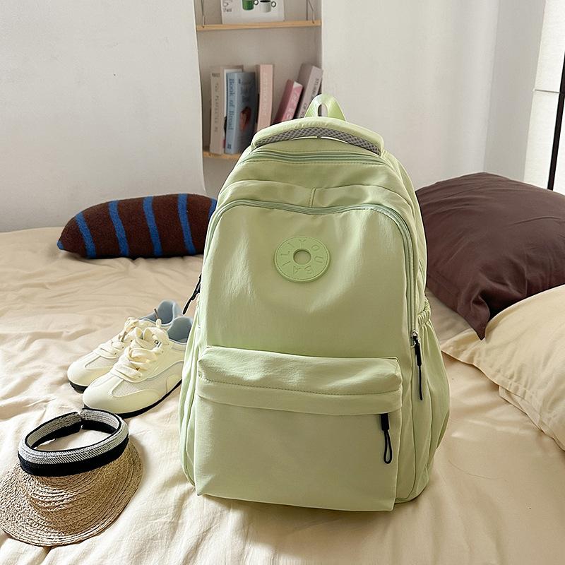 School bag new Harajuku fresh and sweet candy-colored backpack junior high school students lightweight large-capacity backpack