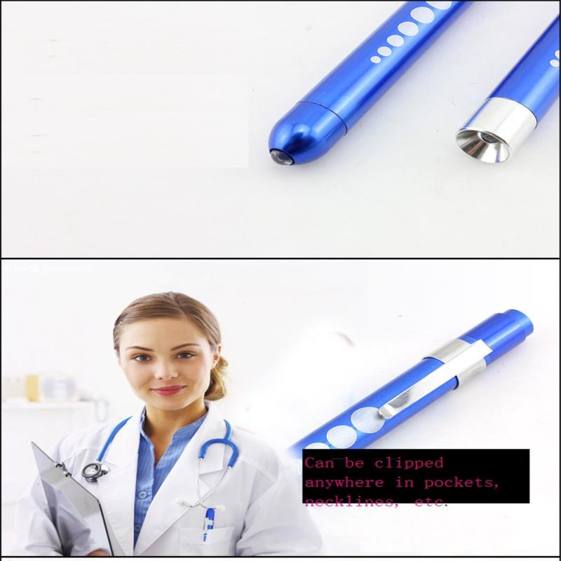 Nurse Metal Gauge Penlight Led Light Integrated Design Medical Waterproof Penlight For Doctor Nurse