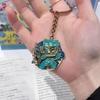 Face Change Keychain Sanxingdui Museum Authentic Bronze Face Design Keyring Retro Style Decorative Accessory