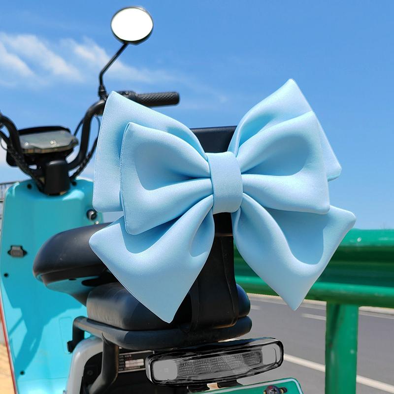 1 Piece Bow Styling Women Cycling Electric Bike Car Accessories Motorcycle Helmet Butterfly Knot Full Face Off Road Helmet Decor