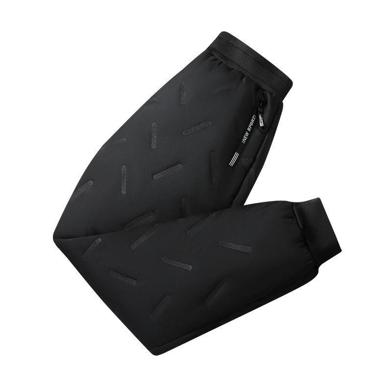 

2025 Мальчиковые ветрозащитные стеганые хлопковые брюки: Флисовая подкладка, Утолщенный, Водонепроницаемый Зимний Комплект 160 cm чёрный