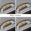 Car Handle Protection Case Suede Cover For Fiat Abarth 695 595 500 124 125 500C Series Car Roof Armrest Inner Door Pull Cover