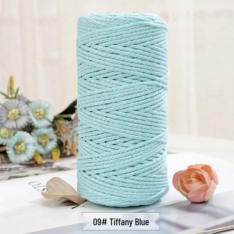European Style 2mm Hollow Yarn for Crochet Bags - Multiple Colors