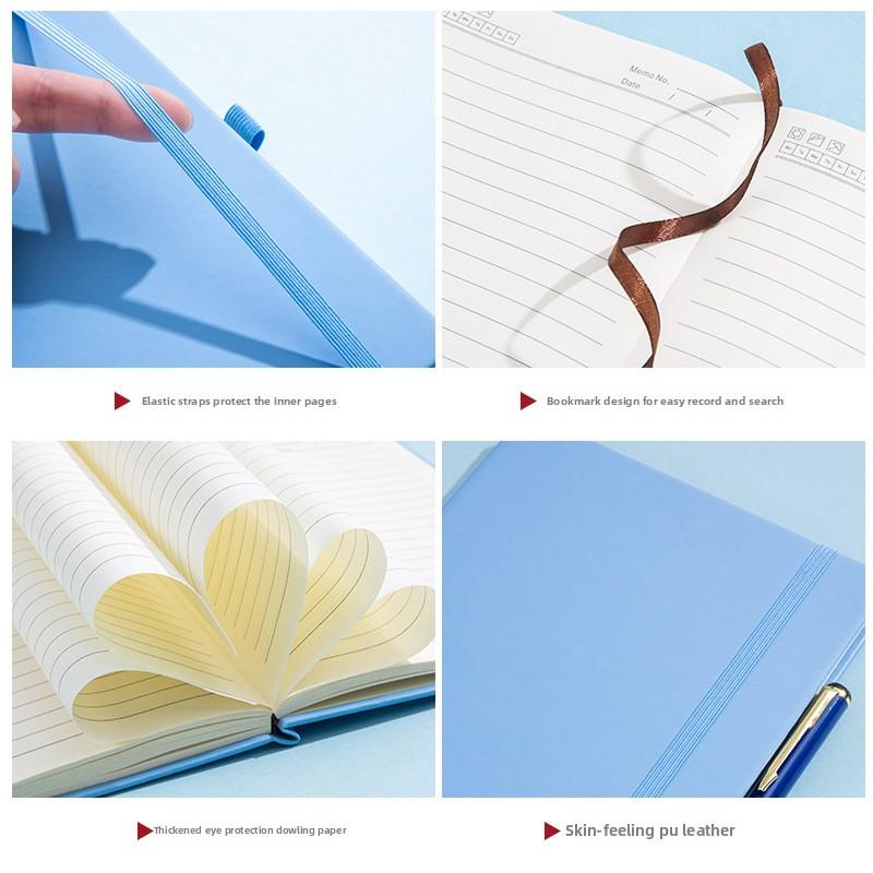 A5 Strap Promotional Notebook Custom Logo Factory Direct Business Office Thickened Notepad Diary Unbound