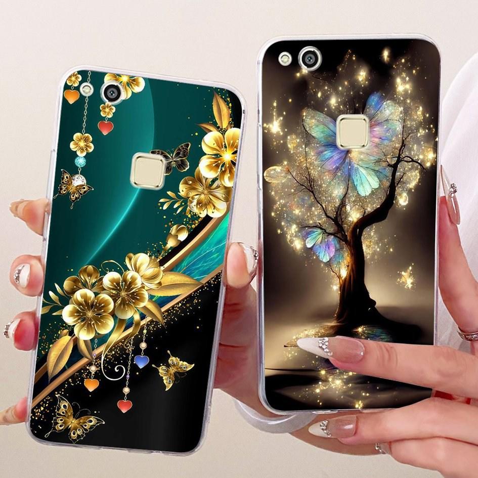 Case For Huawei P10 Lite Cover New Stylish Butterfly Phone Case Soft Transparent Silicone Bumper For Huawei P10Lite WAS-LX1 Capa
