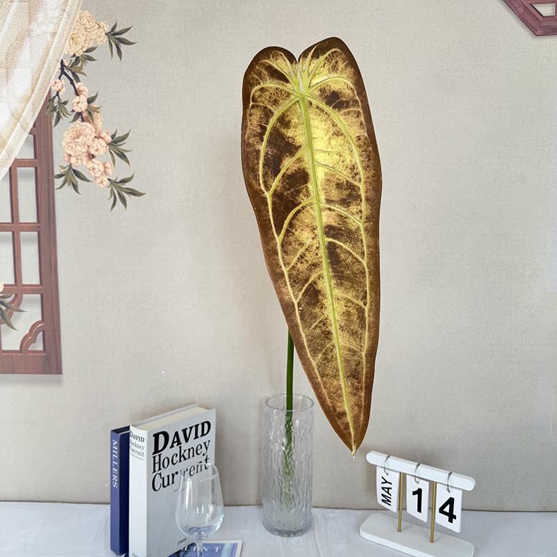 Realistic Tropical Faux Plant Home Decor With Green Leaves For Photography And Wedding Arrangements