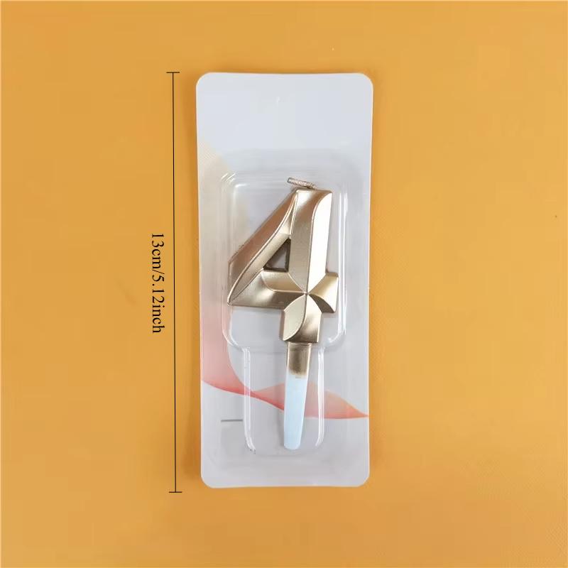 Birthday Candles Cake Decorating Candle 3D Number Glitter Digital Candle Cake Topper Birthday Party Wedding Cake Decor